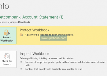 Cách đặt mật khẩu file Excel đơn giản – 2022