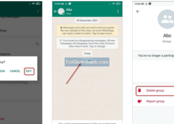 Cách Xóa Nhóm WhatsApp trên Android