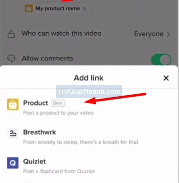Cách thêm sản phẩm vào video tiktok dễ hiểu nhất