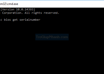 4 cách xem số SerialNo của Laptop, PC đơn giản