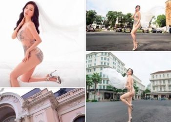 SĨ THANH TRẢ LỜI SỐC “EM ĐẸP THÌ EM KHOE” VỀ BỘ ẢNH CƯỚI “SỐC” KHÔNG KÉM